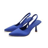 Fongt Spring And Summer New Pointed Thin Heel High Heel Shoes After Empty Head Sandals Fairy Wind With Skirt High