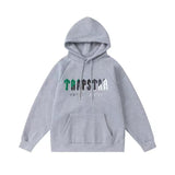 Rainbow Gradient Letter Tiger Head Printing Ins Trendy Sweater Trousers Jogging Suit-Outfit