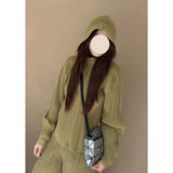 Fongt Three Folded New Dress Casual Style Folded Folded Long Skirt