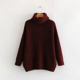 women jumpers turtleneck sweaters oversize winter fashion 2020 long sweater coat batwing sleeve christmas sweate