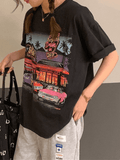 Motel Graphic Short Sleeve Tee-Outfit