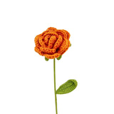Fongt Woven Rabbit Head Sunflower Sunflower Wool Knitting Flowers Send Bestie Imitation Bouquet Finished Products-Outfit
