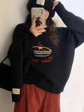 Fruit Cake Jacquard Knit Pullover-Outfit