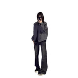 Fongt Short Jacket Men's And Women's Spring And Autumn Cushion Shoulder Suit Collar Pilot Fashion Niche Baseball Suit Coat