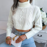 Fongt Shooting 2025 Autumn And Winter Fashion Mahjong Long Sleeve High-Neck Short-Sleeved Sweater Women's Clothing