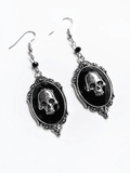Gothic Punk Skull Decor Earring-Outfit