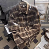 Fongt Short-Sleeved Shirt Men's Summer Retro Casual Five-Sleeve Shirt High Street Tide Coat