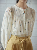 Florals Shirts Thin Women Full Sleeve Sunscreen New Autumn Office Lady Casual Sweet