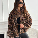 Faux Fur Leopard Jacket-Outfit