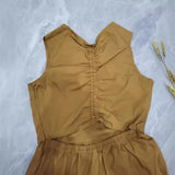 Spring Style Hollowed-Out Pleated Dress 1238217002-Outfit
