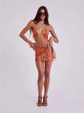 Fongt Sexy Fashion Bead Prints Half-Dress In Summer 2025