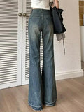 Vintage High Rise Flare Jeans-Outfit