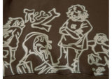 Pink Graffiti Couple Oversized Hoodie-Outfit