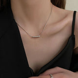 Square Shell Necklace-Outfit