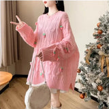 Strawberry Tassel Sweater-Outfit