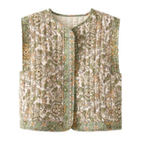 Fongt Women's Clothing 2025 Autumn And Winter New Street Fashion Printed Cotton Vest Vest Coat Women 6NS091