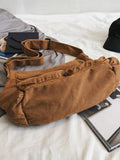Large Canvas Satchel Bag-Outfit