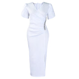 Fongt Women's 2025 New Fashion Elegance Elegance V Banquet Dress Burning African Dress