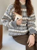 Christmas Jacquard Knit Sweater-Outfit