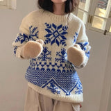 Jacquard Christmas Sweater-Outfit