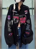vintage motorcycle bomber jacket with
