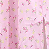 Pink Floral Midi Dress Women Sexy Off Shoulder Ruffles Long Dresses Summer Strapless Side Split Print Dress Beach