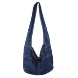 Large Washed Denim Crossbody Bag-Outfit