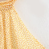Fongt Summer New Cascade Decoration Hanging Neck Print Short Dress