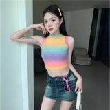 Girl Wears Slings Summer New Hottie Vest Female Gradient Korean Version Wearing Sleeveless