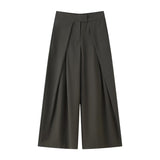 Fongt Women's Clothing Explosion Early Autumn Fashion Casual Belt Flowing Jacket + Front Folding Trousers