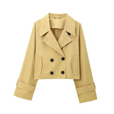 Fongt 2025 Autumn New Women's Design With A Windbreaker Short Jacket Jacket