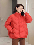 Temperament Dish Buckle Chinese Wind Down Jacket Short Cover Fart Show Thin Cover Meat Down Jacket White Duck Down Female Thick Coat Tide-Outfit