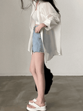 Lightweight Sheer Long Sleeve Blouse-Outfit