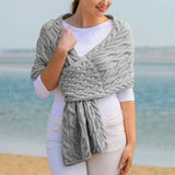 Fongt Women Knitted Shawl Scarf Autumn And Winter New Women's Scarf Women's