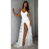 Sexy Sleeveless Lace Sling Long