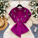 Fongt Collar Claved Open Waist Thin Sleeveless Single Buckle A Word Open Fork Denim Dress Casual Dress
