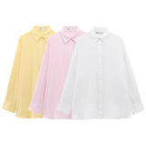 Fongt Homemade New Women's Classic Oceanic Linen Loose Shirt 4764051