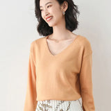 Fongt Neck Sweater Female Spring And Autumn Bottom Shirt Loose Show Thin Inside With A Long Sleeve Knit Sweater Thin Women's Wear-Outfit