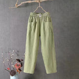 Linen Summer Loose Slimming Straight Ankle-length