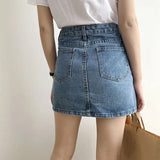 Summer Denim Skirt Women High Wasit Jeans Skirt Pencil Mini Skirts Vestidos De Mujer Casual De
