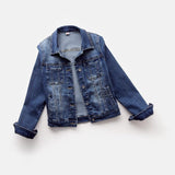 Denim Jacket Women Clothes Outside Autumn Winter Slim Casual Jackets Short Tops Students Jean Coat Oversize 5xl