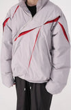 Asymmetrical Zipper Puffer