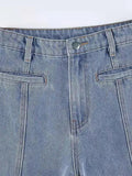 Back Star Patchwork Jeans-Outfit