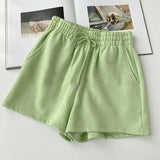 Fongt Black Wide Leg Pants Loose Casual Pants Children 2023 Summer New High Waist Show Thin Thin Shorts