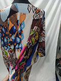 Fongt Coat Women's Smock Chiffon Print Holiday Sunscreen Beach Coat Long