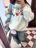 Charms Chain Printed Hoddie-Outfit
