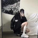 Black Retro Jacket Baseball Uniform-Outfit