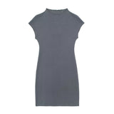 New Stretch Slim Sleeveless Knitted Short Dress 5039644-Outfit
