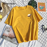 100% Cotton T Shirt Women Printed Short Sleeve Elastic O-Neck Soft Tees Summer Fashion Soft Plus Size New