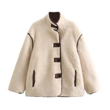 Fongt Women's Clothing Explosion Grab Loose Splicing Short-Term Lead Fashion Jacket